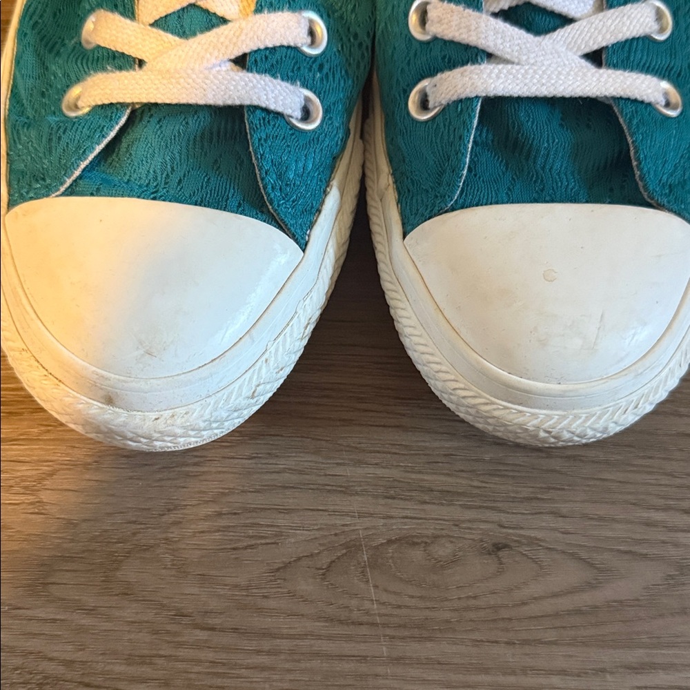 Converse Women’s Aqua Blue Sneakers - Picture 3 of 3